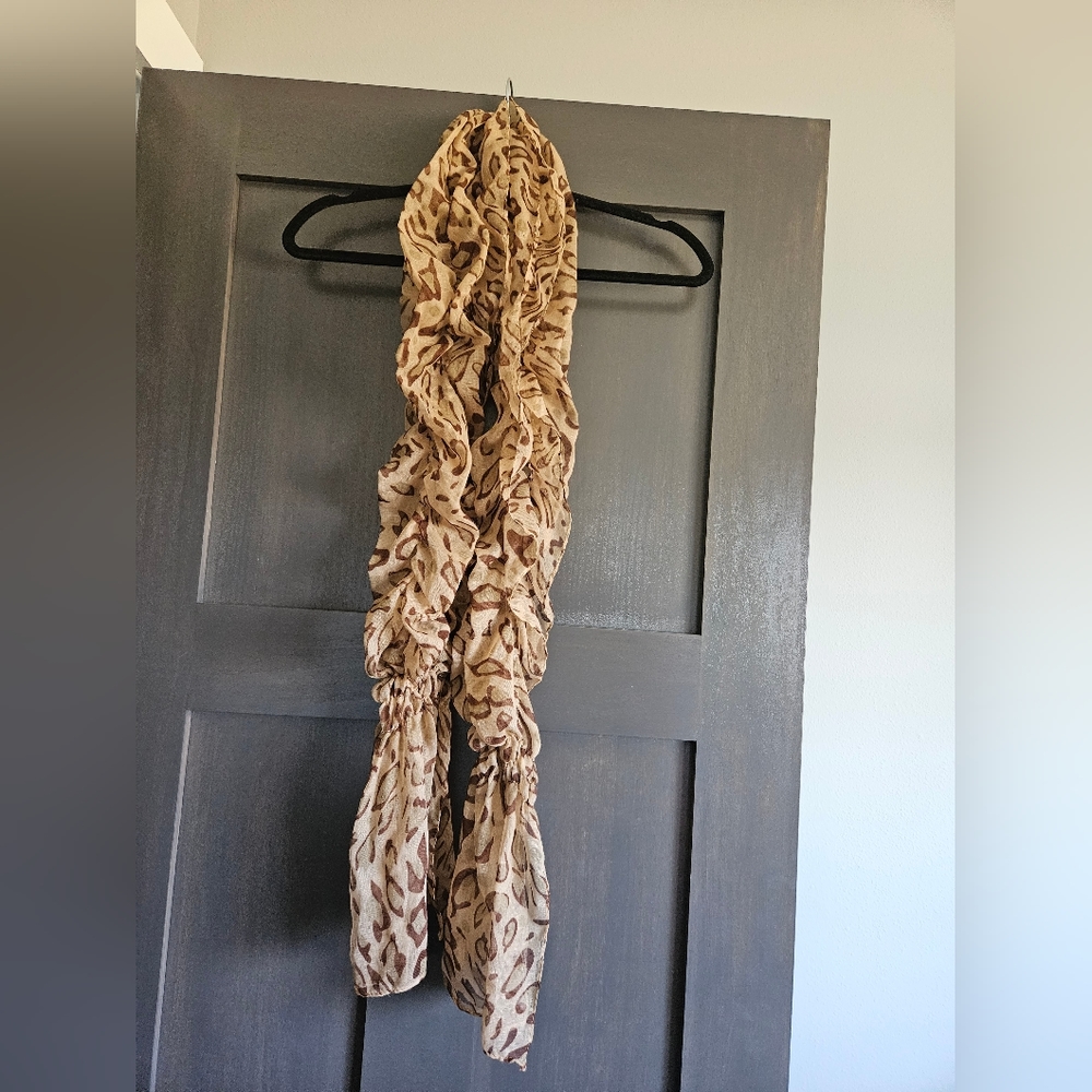 Cheetah print scarf